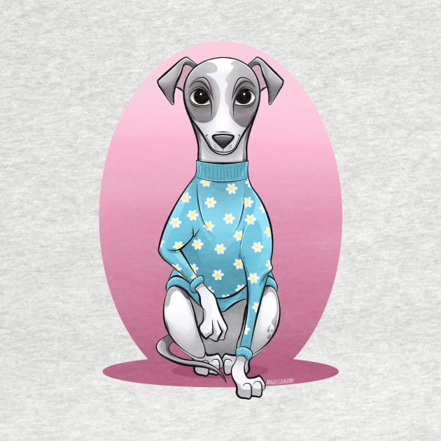 Whippet by Art by Angele G